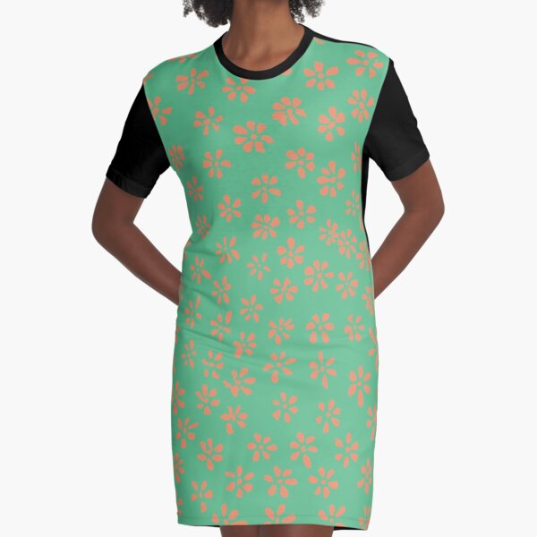 Simple Flowers | Little Snapping Turtle Graphic T-Shirt Dress