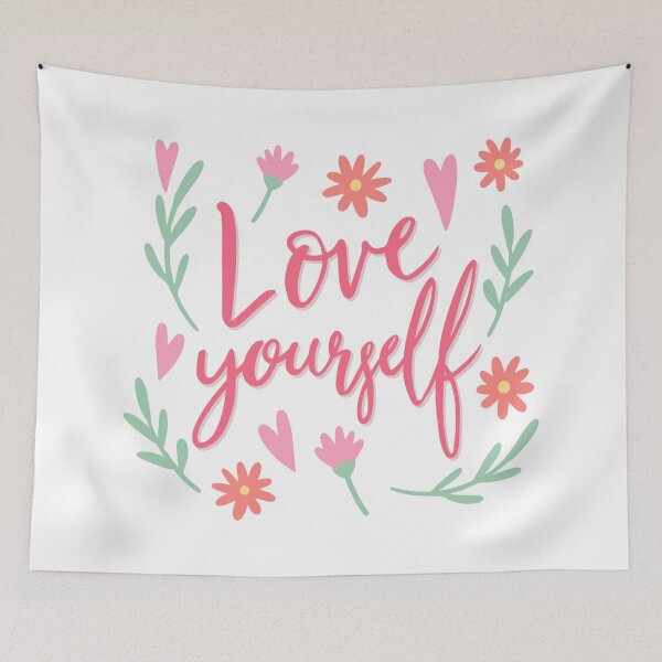 Item preview, love yourself more than anything lettering designed and sold by Sya Prints.