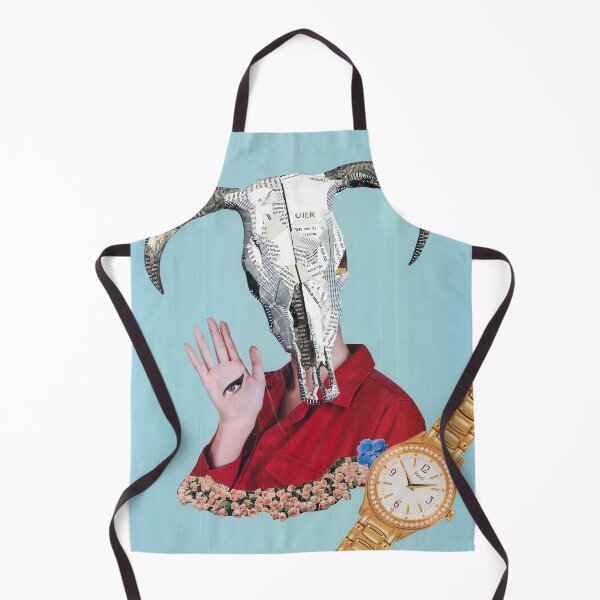 Item preview, Lady Cow Skull collage designed and sold by Oliva-Collage.