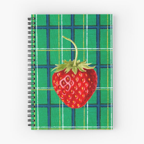 Item preview, Strawberry and Plaid  designed and sold by redstitchlab.