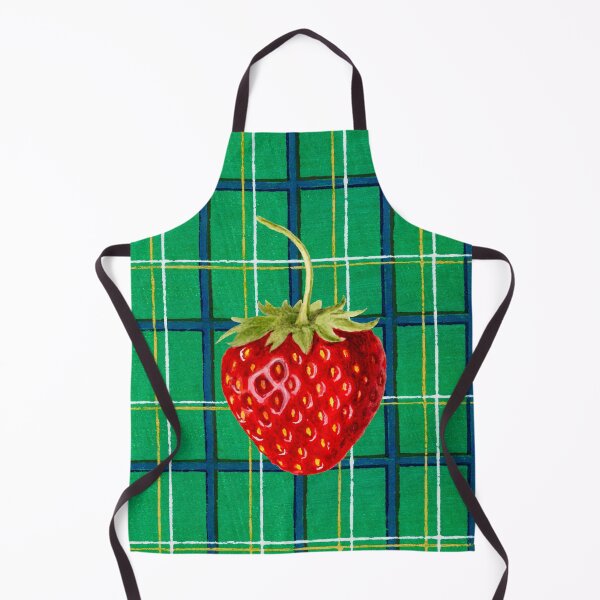 Item preview, Strawberry and Plaid designed and sold by redstitchlab.