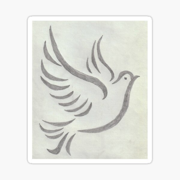 Peace Dove Sticker