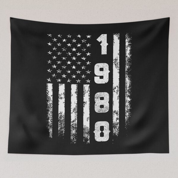 Item preview, Funny Birthday America Flag Legend Awesome Epic Since 1980 designed and sold by angelabeulah.