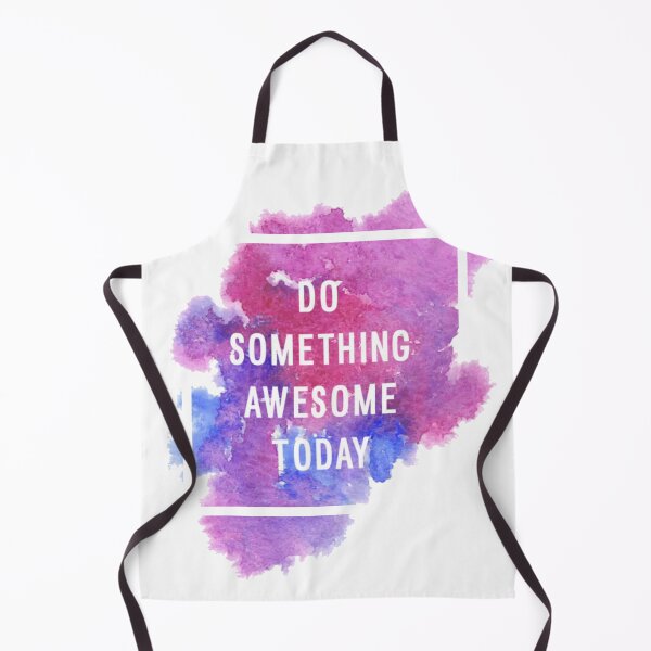 Item preview, Motivational Abstract Design - Do Something Awesome - Today White Hand Written with Purple Blue Paint Brush Strokes designed and sold by WearWolfDesigns.