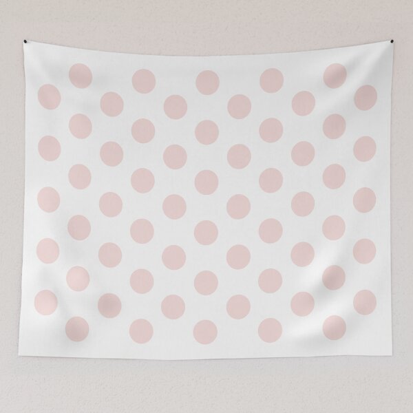 Item preview, Medium PALE PINK and WHITE POLKA DOTS designed and sold by RachelMacht.