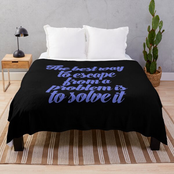 Item preview, The best way to escape from a problem is to solve it designed and sold by x1brett.