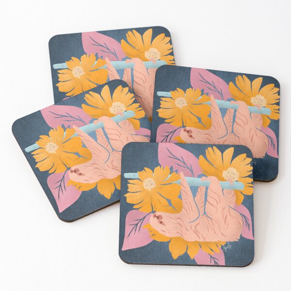 Item preview, Jungle Sloth Floral Design designed and sold by Savannah James.