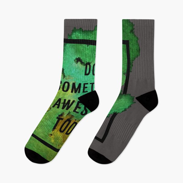 Item preview, Motivational Abstract Design - Do Something Awesome - Today Black Hand Written with Green Yellow  designed and sold by WearWolfDesigns.