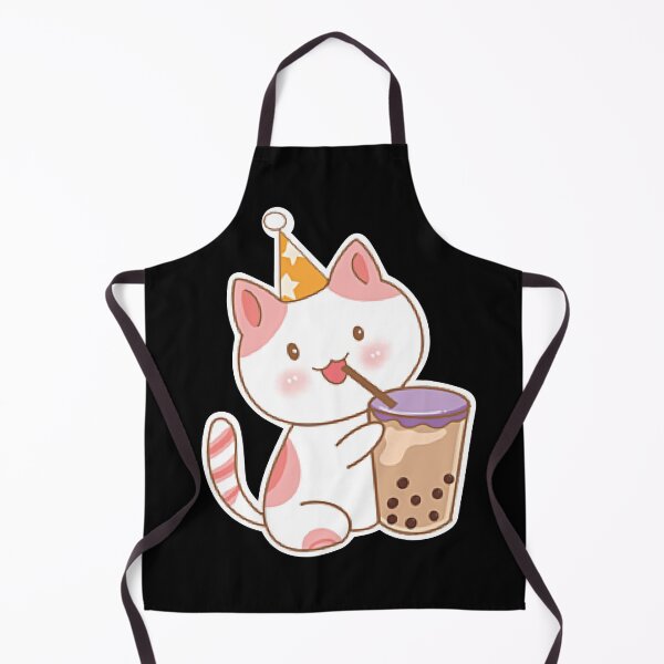 Item preview, Cute Little Cat Drinking Tea Cup designed and sold by marytrou.