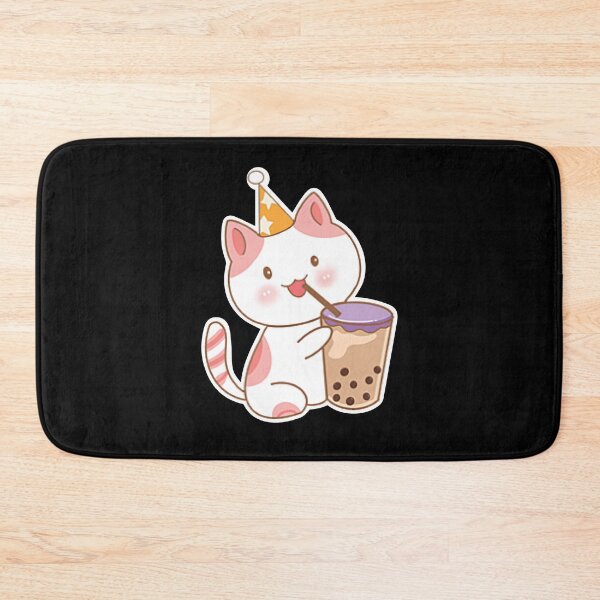 Item preview, Cute Little Cat Drinking Tea Cup designed and sold by marytrou.
