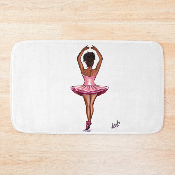 Item preview, African American ballerina in pink #014 brown skin ballerina.The top 100 of the best designed and sold by Artonmytee.