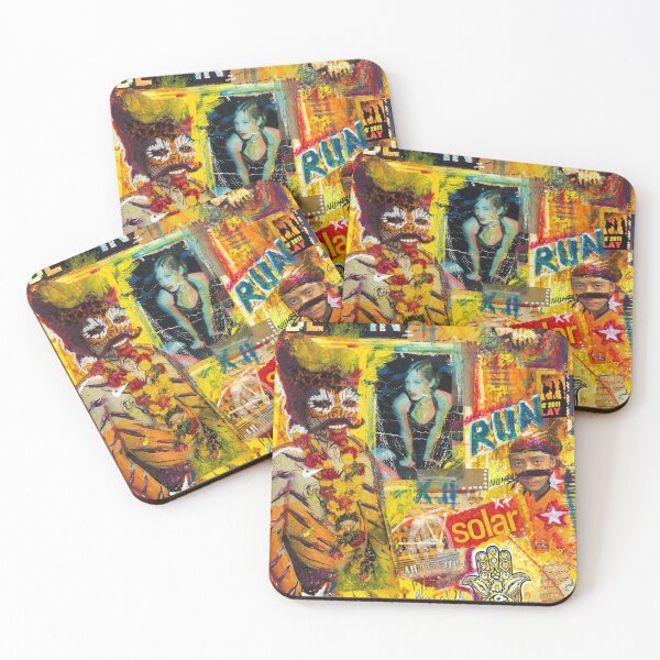 Item preview, Aboriginal collage designed and sold by Oliva-Collage.
