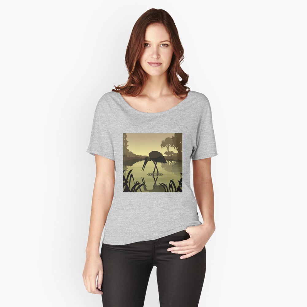 Crane Animated Relaxed Fit T-Shirt