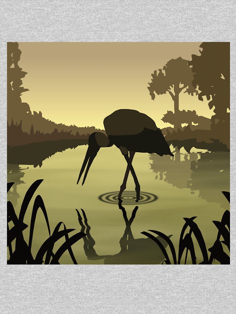 Thumbnail 3 of 3, Relaxed Fit T-Shirt, Crane Animated designed and sold by Claudiocmb.