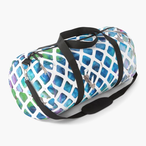 Item preview, Paper cutout, view through the net, blue sea, fishing net, .vortex designed and sold by NessArtByEwa.