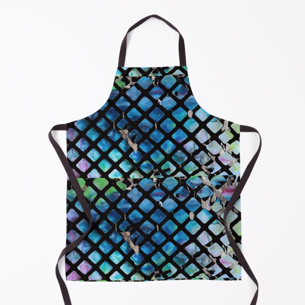 Item preview, Paper cutout, view through the net, blue sea, fishing net, .vortex designed and sold by NessArtByEwa.