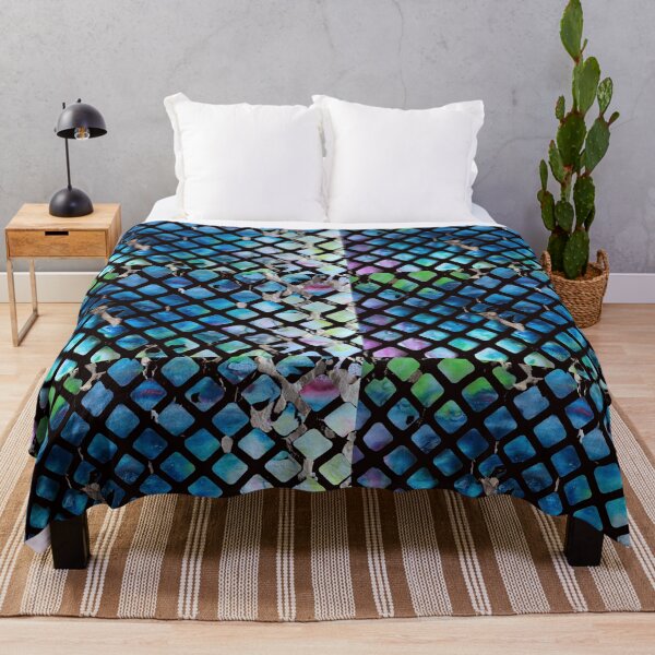 Item preview, Paper cutout, view through the net, blue sea, fishing net, .vortex designed and sold by NessArtByEwa.