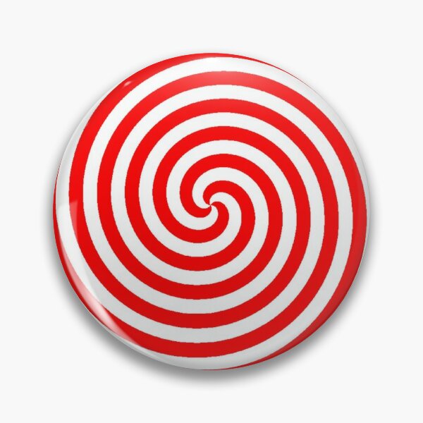 Hypnotic Spiral Pattern Pin