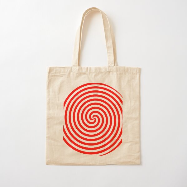 Hypnotic Spiral Pattern Cotton Tote Bag