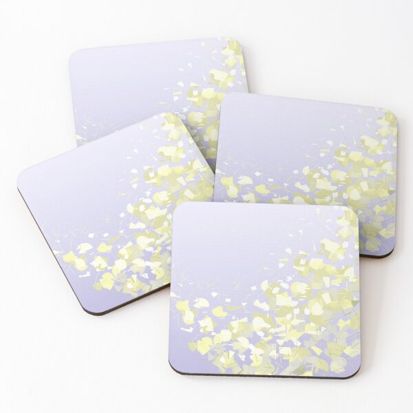 Item preview, Abstract geometric lilac yellow print. designed and sold by UVI-CA.