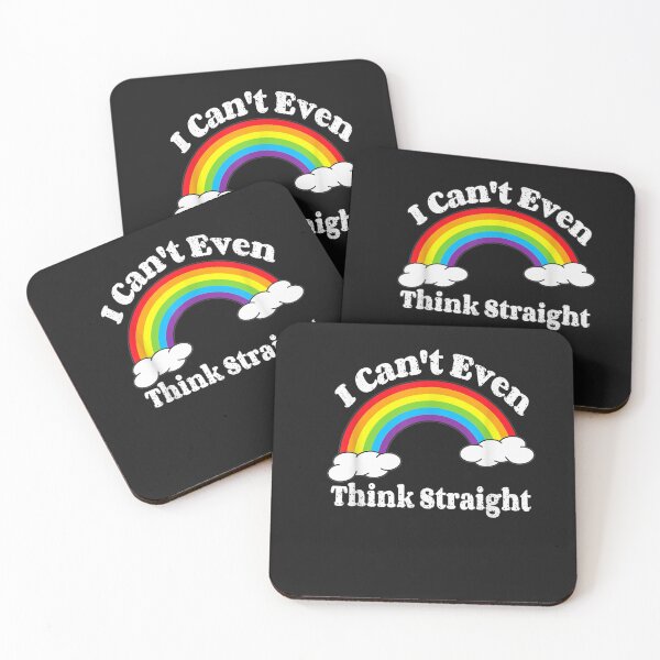 Item preview, I Cant Even Think Straight LGBT Gay Pride Month LGBTQ designed and sold by angelabeulah.