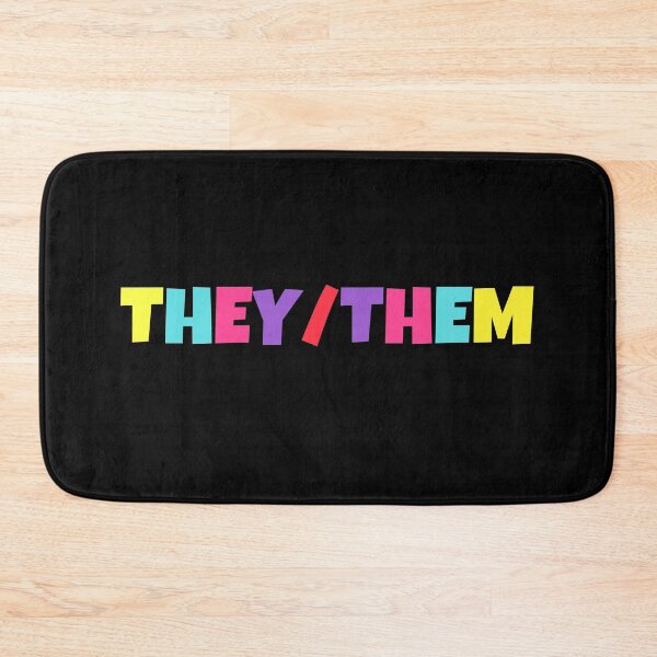 Item preview, NonBinary Gender Pronouns | They/Them | Gift for Non Binary designed and sold by throuplescorner.
