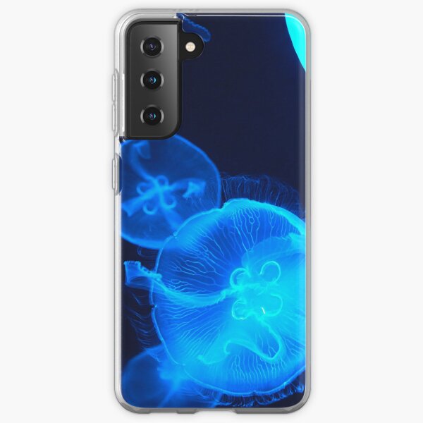 Leuchtend Blaue Qualle Samsung Galaxy Hullen Redbubble