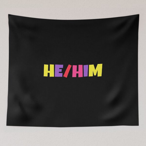 Item preview, NonBinary Gender Pronouns | He/Him | Gift for Non Binary designed and sold by throuplescorner.