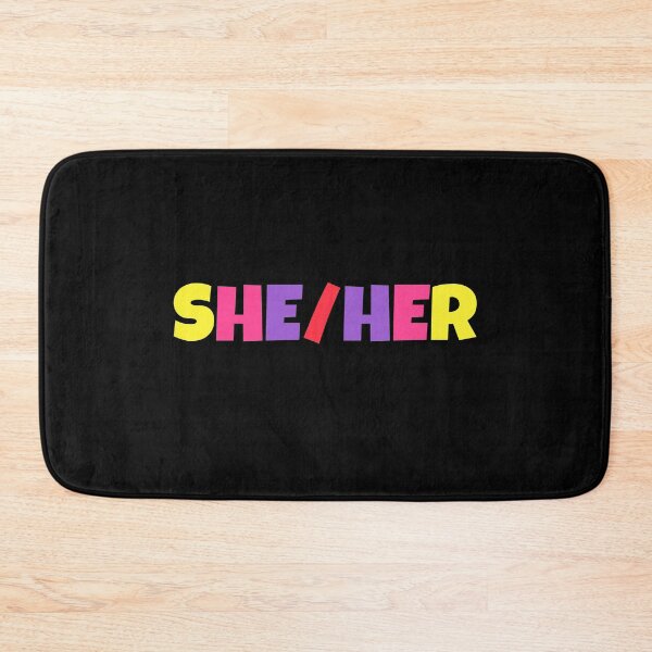 Item preview, NonBinary Gender Pronouns | She/Her | Gift for Non Binary designed and sold by throuplescorner.
