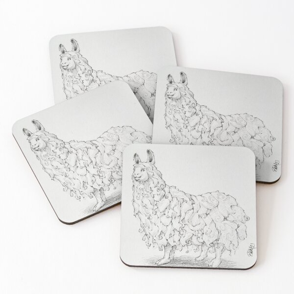 Item preview, Duchess the Llama (drawing) designed and sold by Byron McBride.