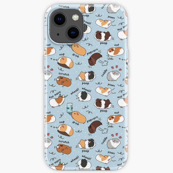 Guinea Pig Daily To-Do List - Blue Background iPhone Soft Case