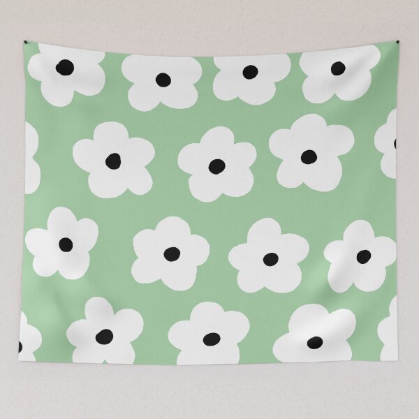 Item preview, green folower pattern designed and sold by Niaartstuff.