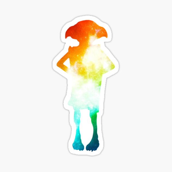 Rainbow Galaxy Dobby Sticker
