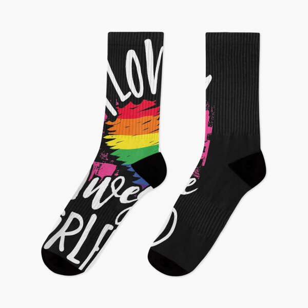 Item preview, I Love My Awesome Girlfriend Gay Lesbian Couple Matching designed and sold by angelabeulah.