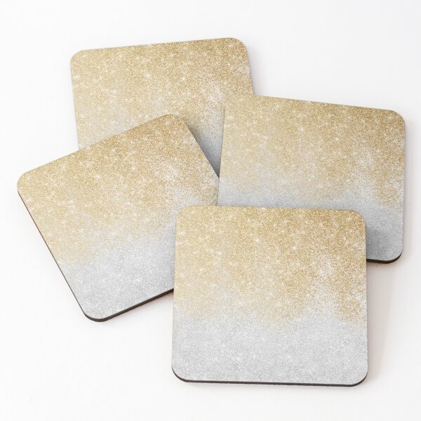 Item preview, Gold and Silver Glitter Ombre Luxury Design designed and sold by NdesignTrend.