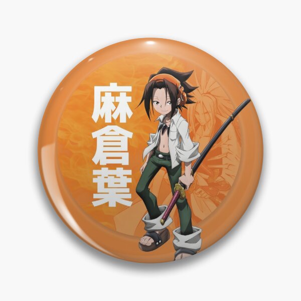 Item preview, Yoh Asakura Shaman King with amidamaru and japanese text designed and sold by AnimeNations.