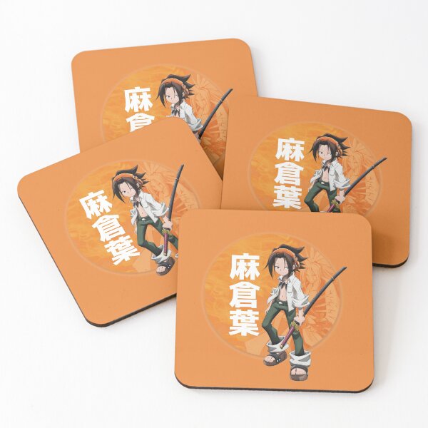 Item preview, Yoh Asakura Shaman King with amidamaru and japanese text designed and sold by AnimeNations.