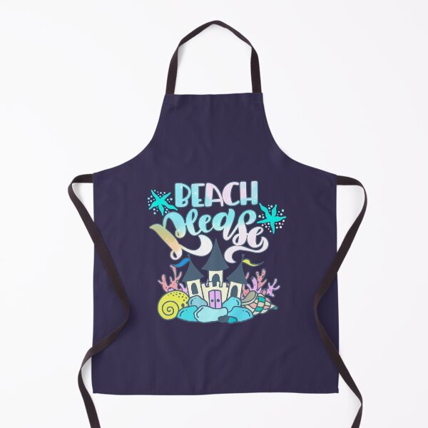 Item preview, Beach, Please - Underwater Sand Castle And Seashells - Blue And Pink designed and sold by Chubuter.