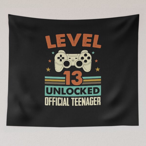 Item preview, level 13 unlocked official teenager 13th birthday designed and sold by whatsyokidswear.