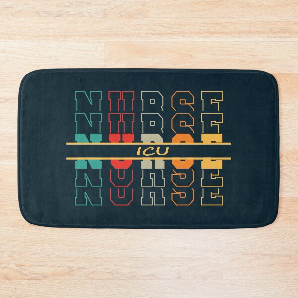 Item preview, ICU Nurse Vintage Stacked Letter Rainbow designed and sold by DebbisPalette.