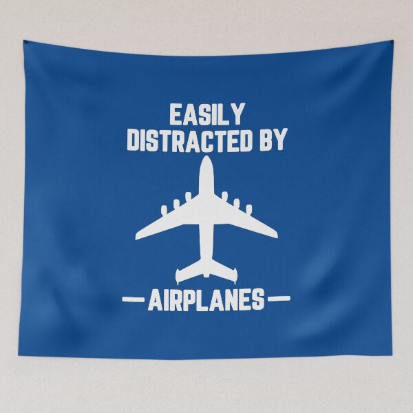 Item preview, Easily Distracted By Airplanes #1 designed and sold by SalahBlt.