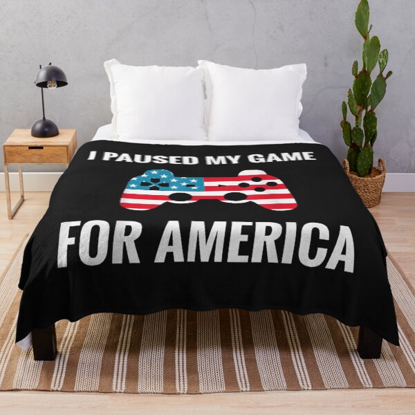 Item preview, I Paused My Game For America Fourth of July 4th Flag Gamer designed and sold by angelabeulah.