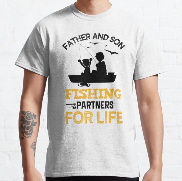 Dad and Daughter Fishing Partners for Life Fisherman Gift T-shirts unisex Tees Black/S