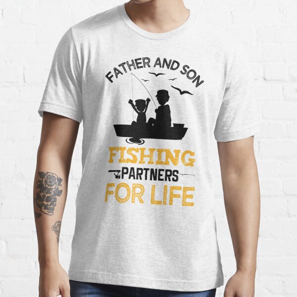 Father And Son Fishing Partners For Life Essential T-Shirt for Sale by  SKYbini