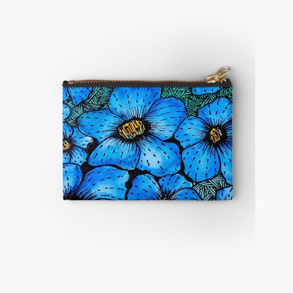 Item preview, blue flowers sketch designed and sold by BhaktiK.