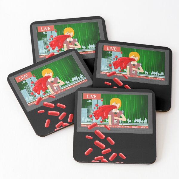 Item preview, Red pills for all - TV vomits red pills - Truth designed and sold by Shirt-Designs.
