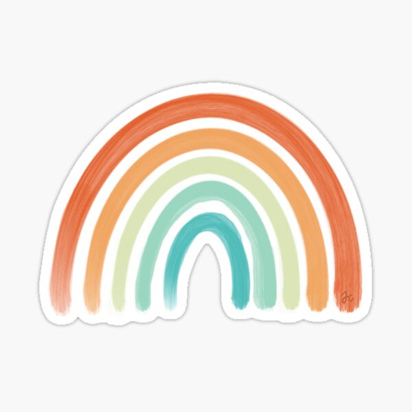 Rainbow Sticker for Sale by ohclementine