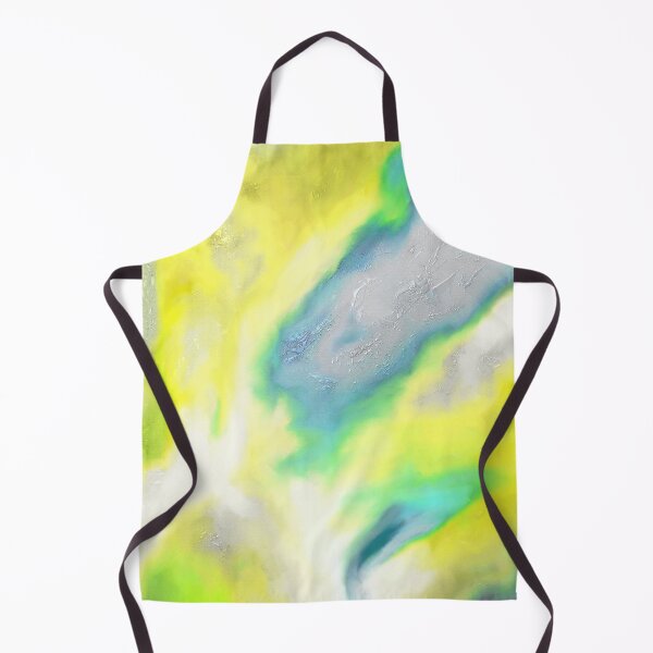 Item preview, Abstract yellow-blue texture print. designed and sold by UVI-CA.