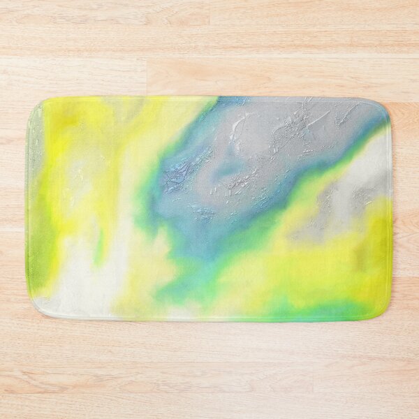 Item preview, Abstract yellow-blue texture print. designed and sold by UVI-CA.
