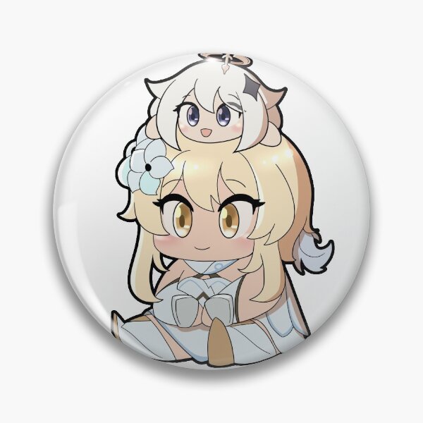 Item preview, Lumine Traveler Paimon Genshin Impact Sticker designed and sold by rosenw-ltz.